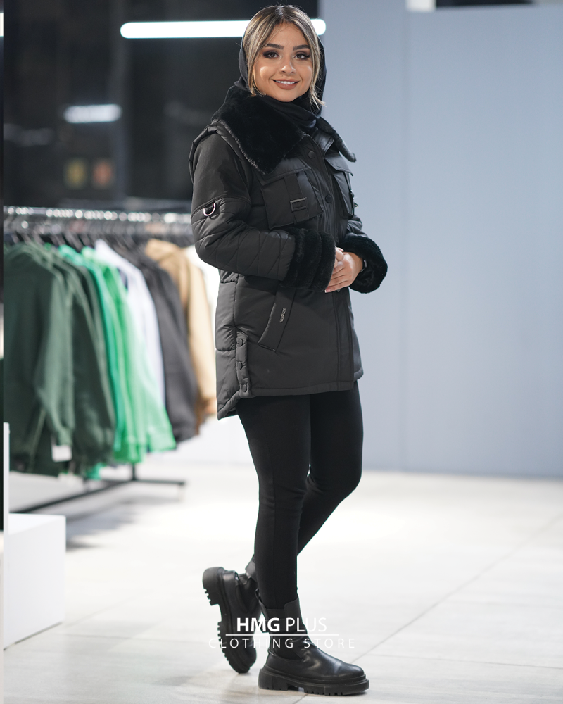 کاپشن زنانه مدل کازاق